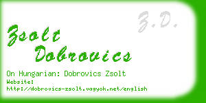 zsolt dobrovics business card